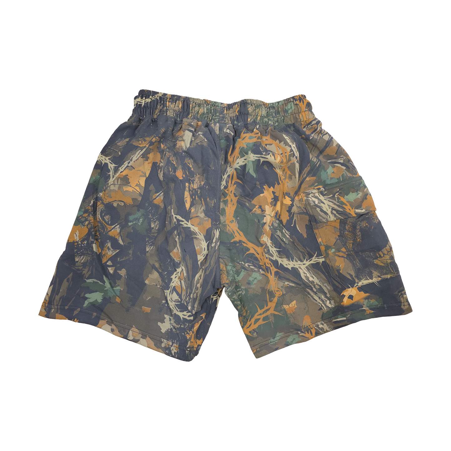 any means necessary shawn coss mayhem french terry shorts camo back