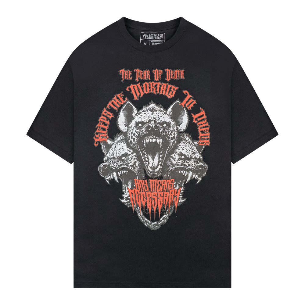 
                      
                        any means necessary shawn coss cerberus t shirt black
                      
                    