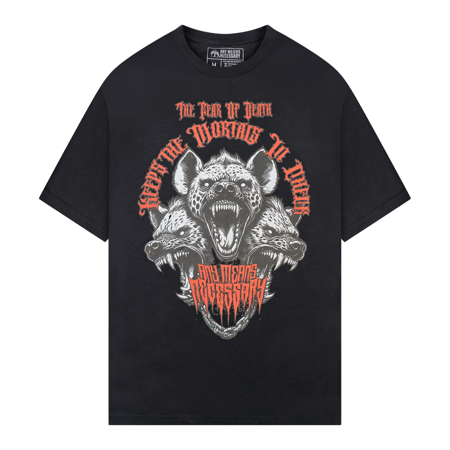 any means necessary shawn coss cerberus t shirt black