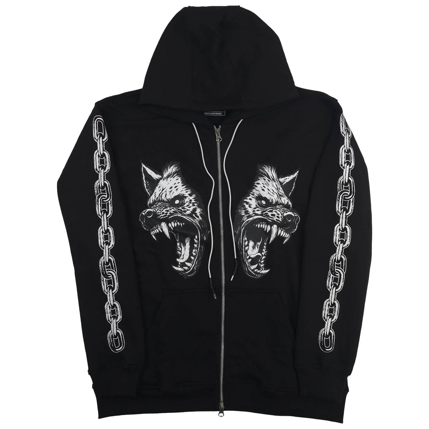 any means necessary shawn coss cerberus zip up hoodie black