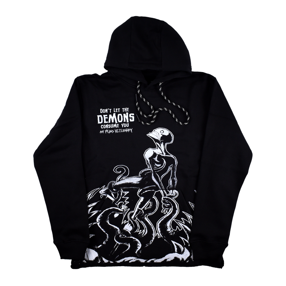 Consumed Pullover Hoodie Black – Any Means Necessary Clothing