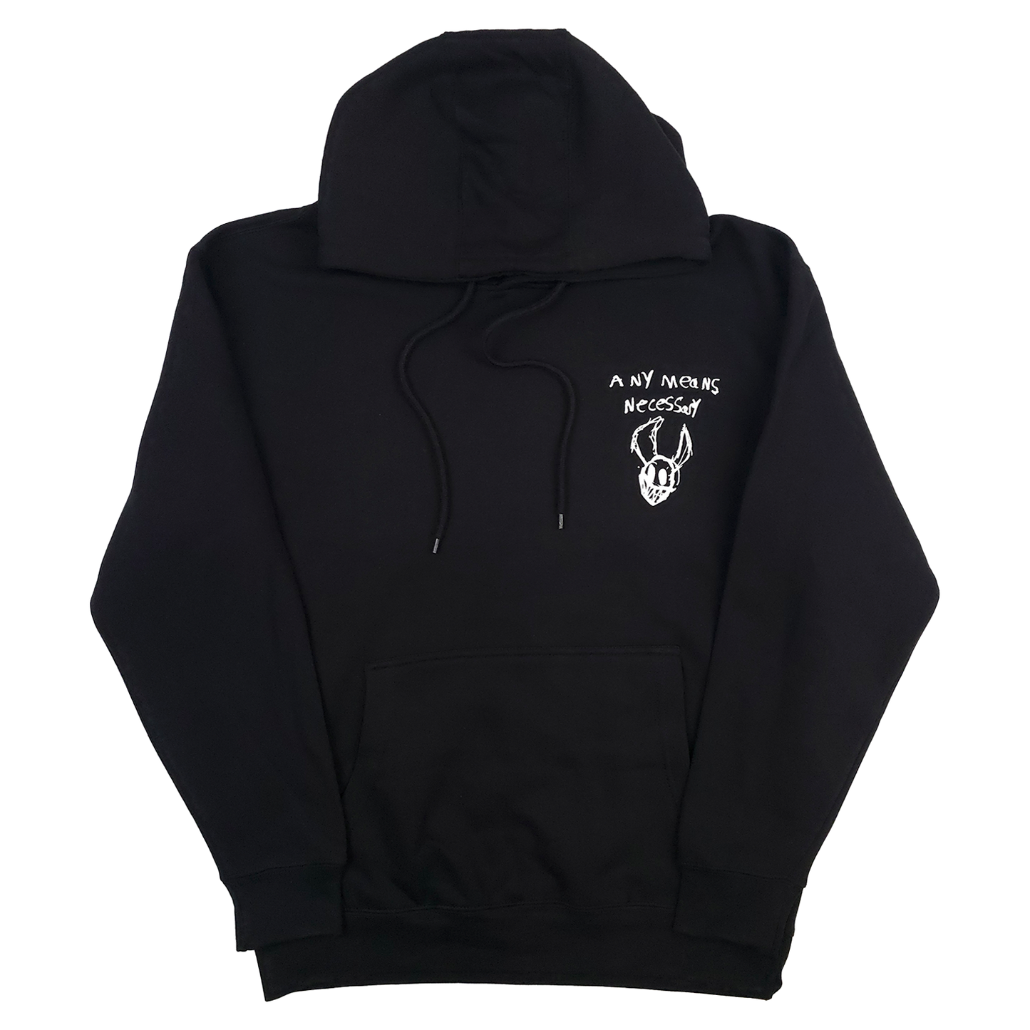 any means necessary shawn coss corrupted youth pullover hoodie black front