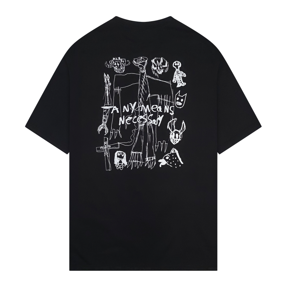 any means necessary shawn coss corrupted youth t shirt black back