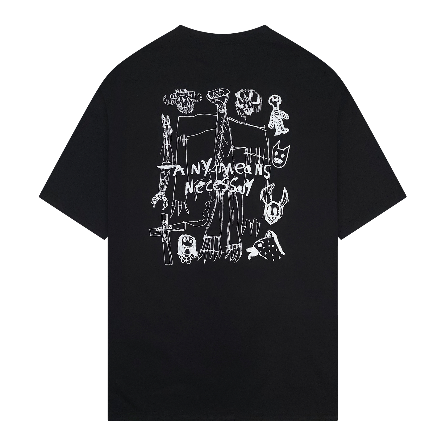 any means necessary shawn coss corrupted youth t shirt black back