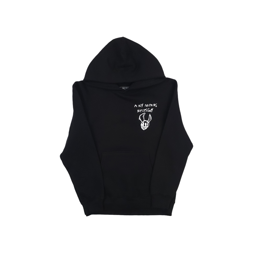 
                      
                        any means necessary shawn coss corrupted youth kids pullover hoodie black front
                      
                    