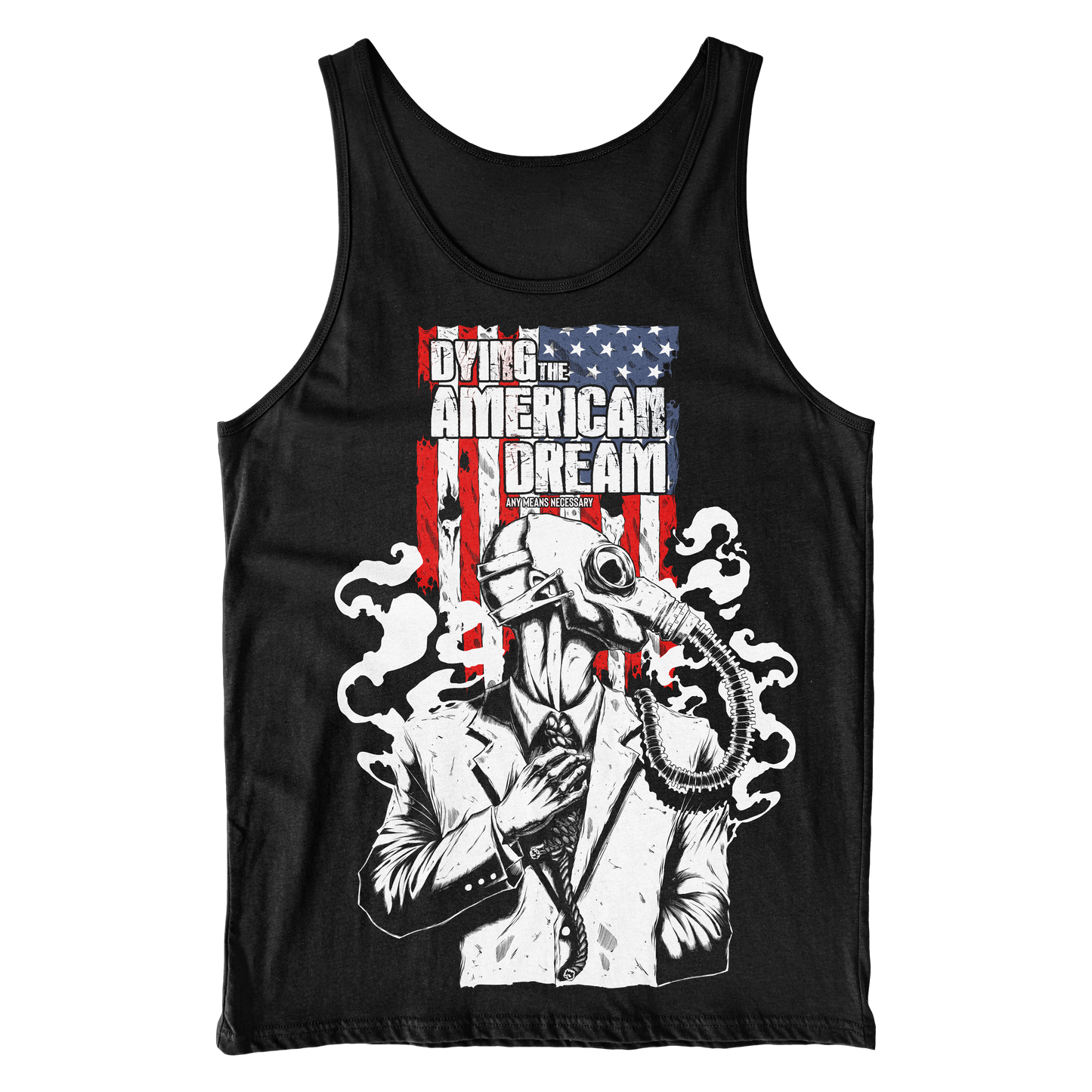 any means necessary shawn coss dying the american dream dtad tank top black