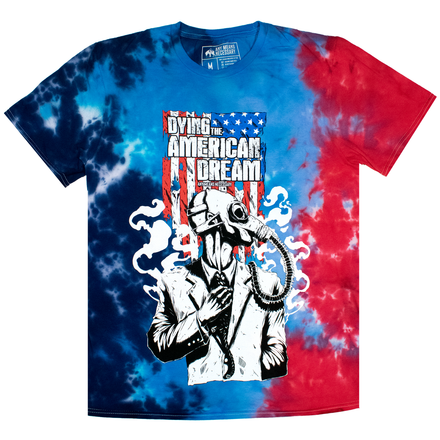 any means necessary shawn coss dying the american dream dtad t shirt usa tie dye