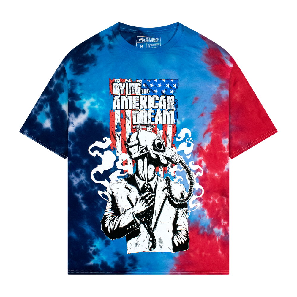 any means necessary shawn coss dying the american dream dtad t shirt usa tie dye