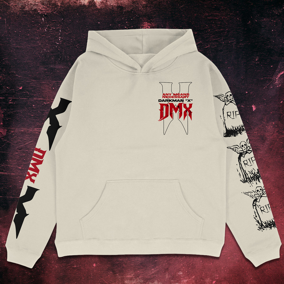 Dark Man X Pullover Hoodie Bone