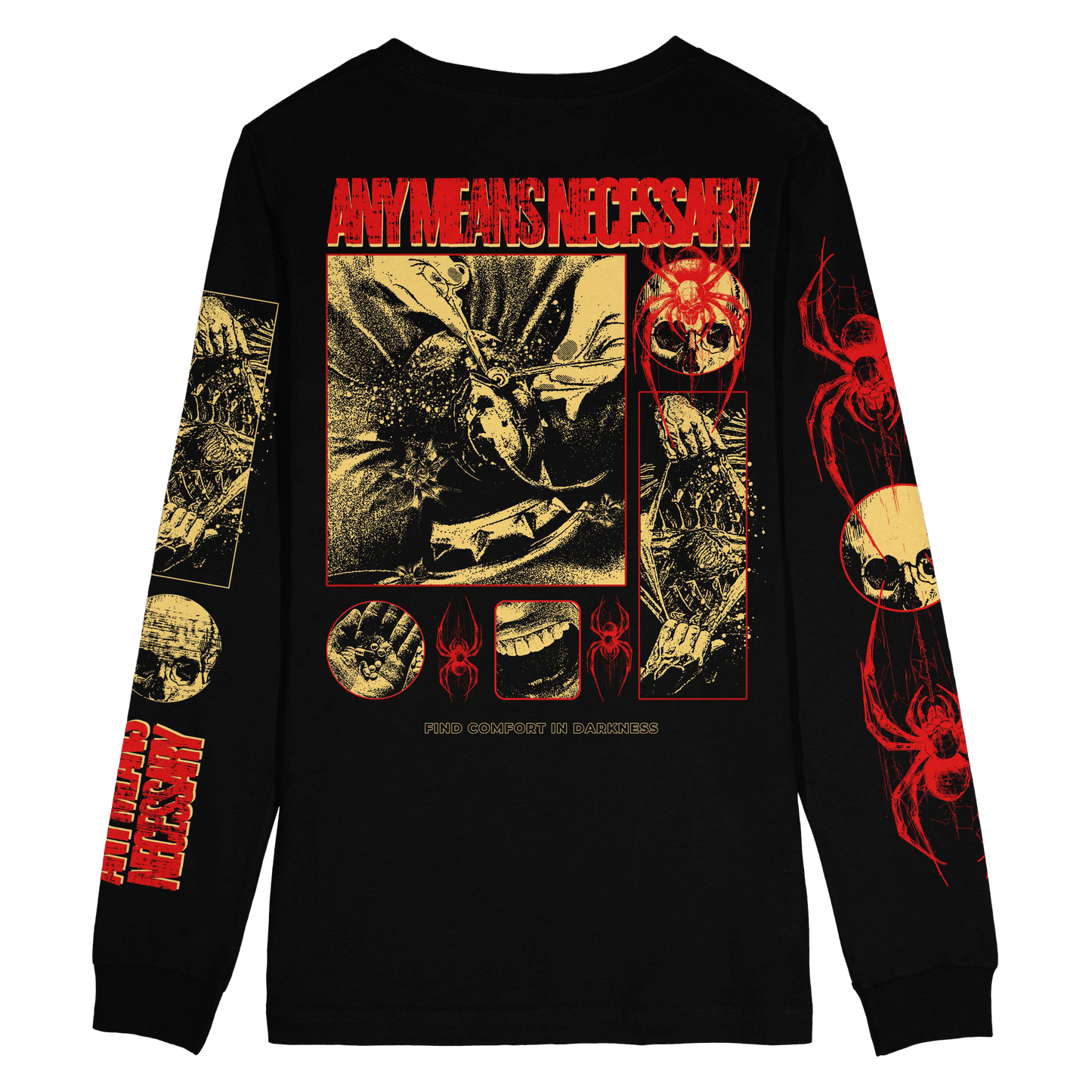 any means necessary shawn coss death weaver long sleeve t shirt black