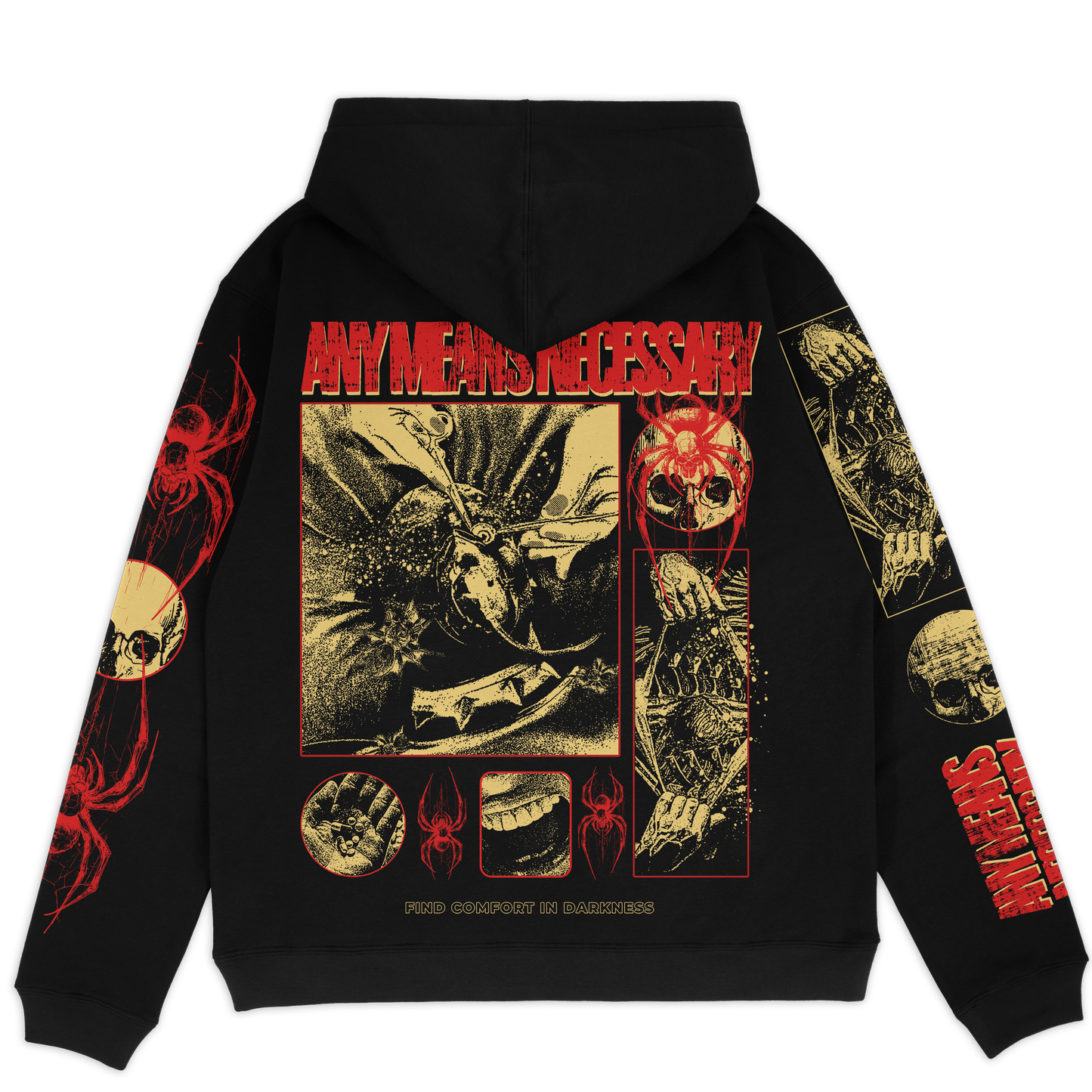 any means necessary shawn coss pressure pullover hoodie black