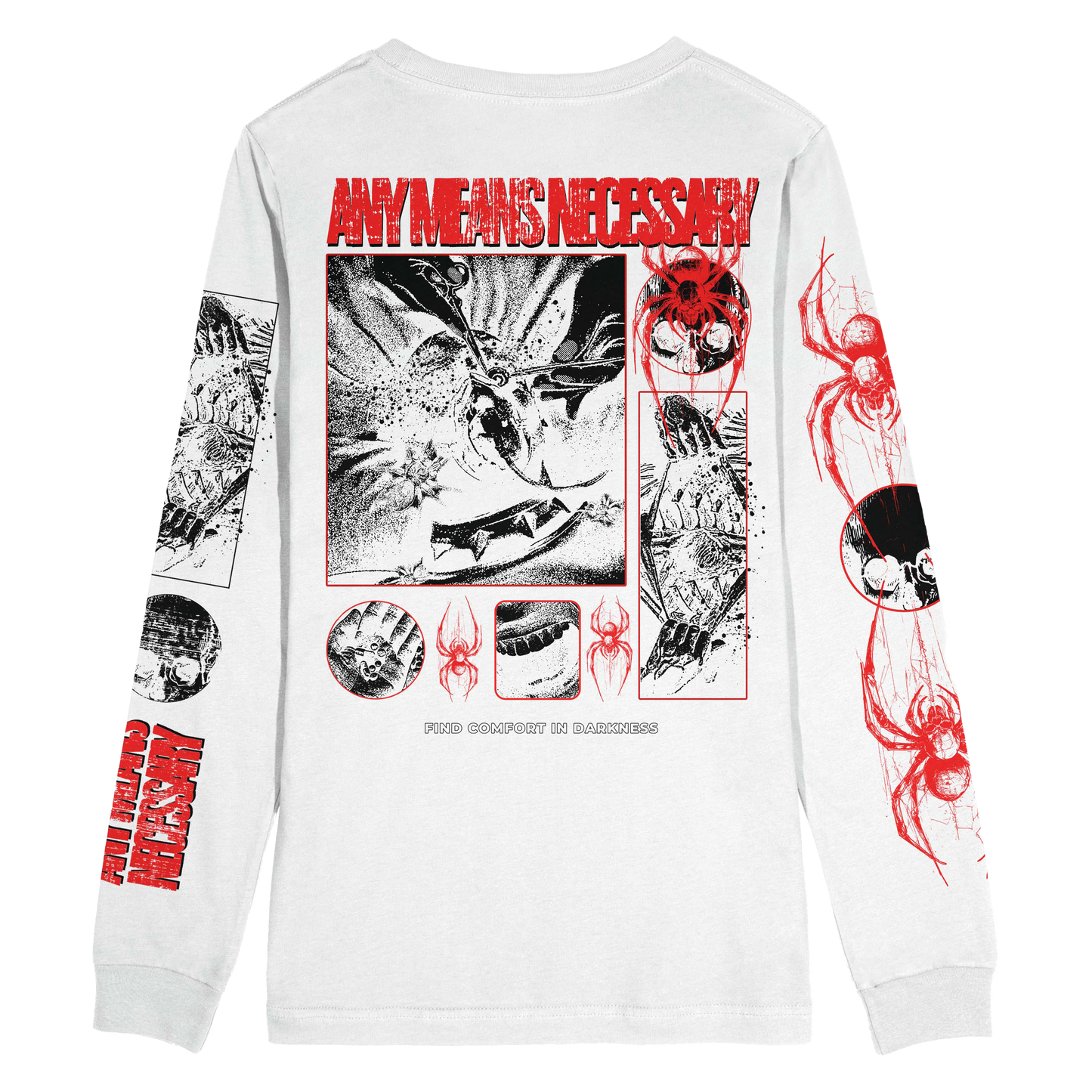 any means necessary shawn coss pressure long sleeve t shirt white