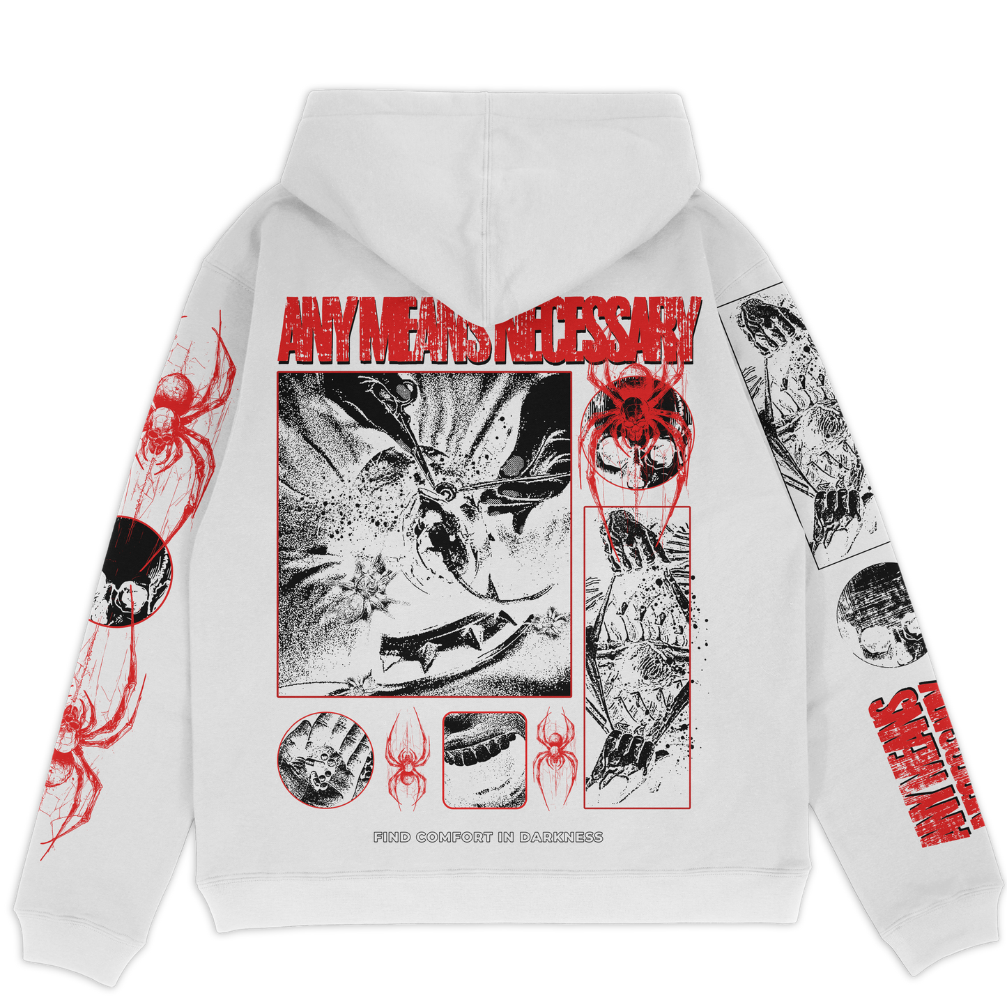 any means necessary shawn coss pressure pullover hoodie white