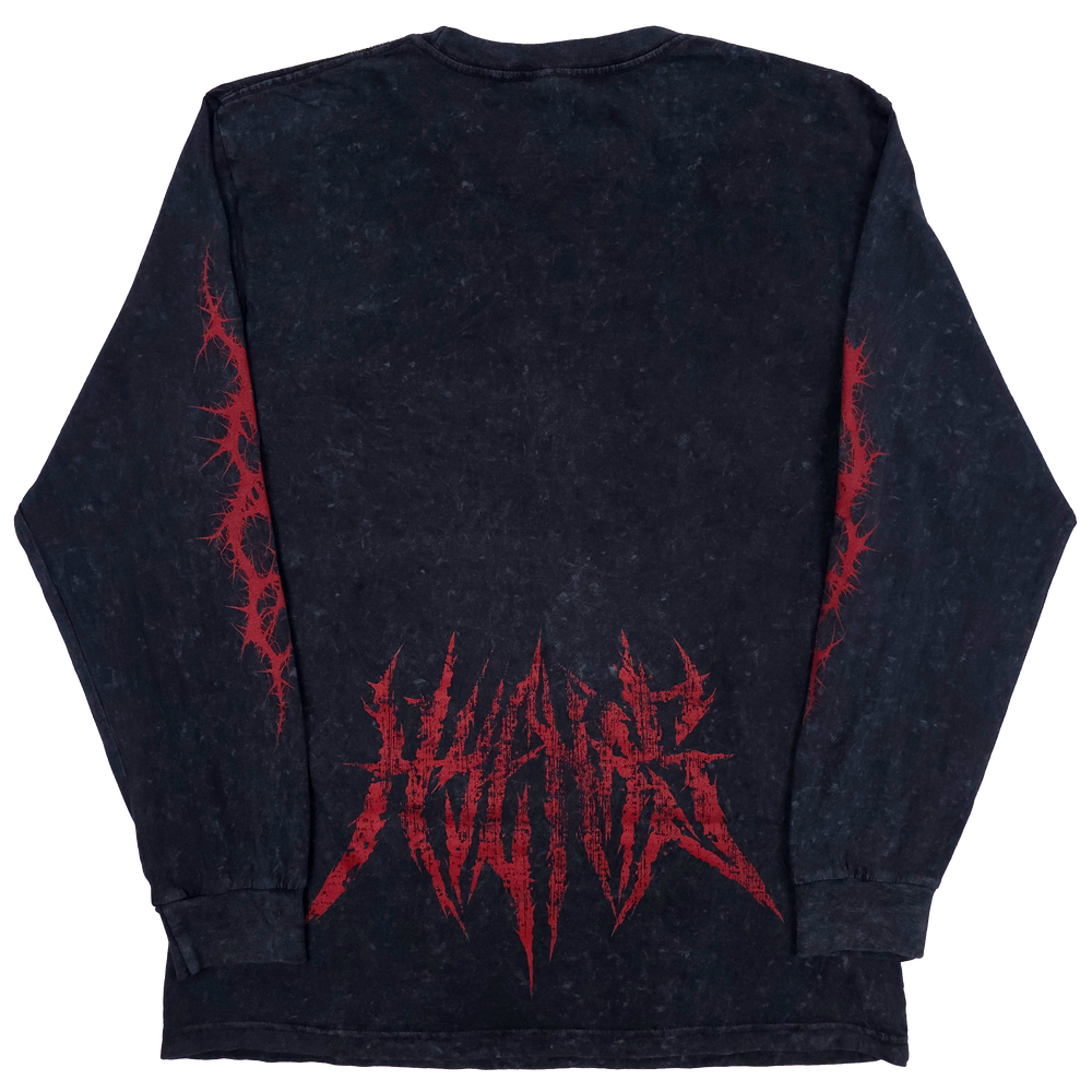 any means necessary shawn coss demise long sleeve t shirt black back