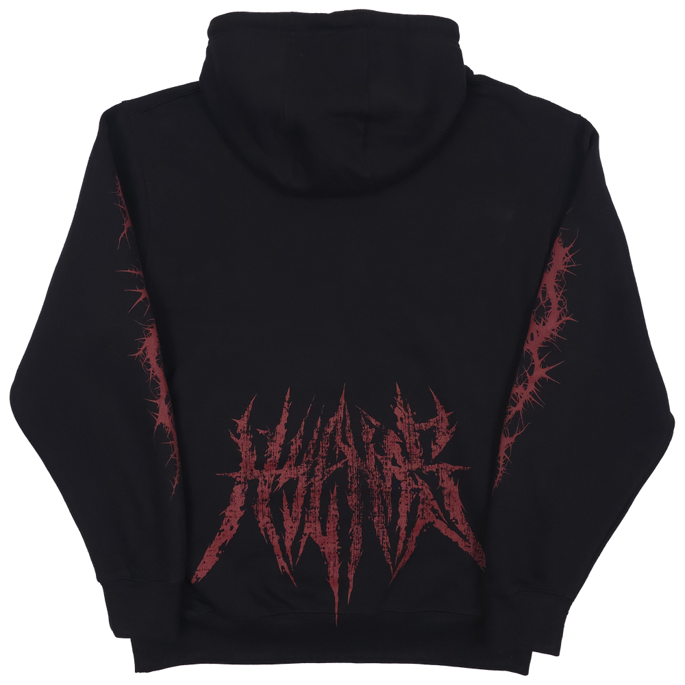 any means necessary shawn coss demise pullover hoodie black back