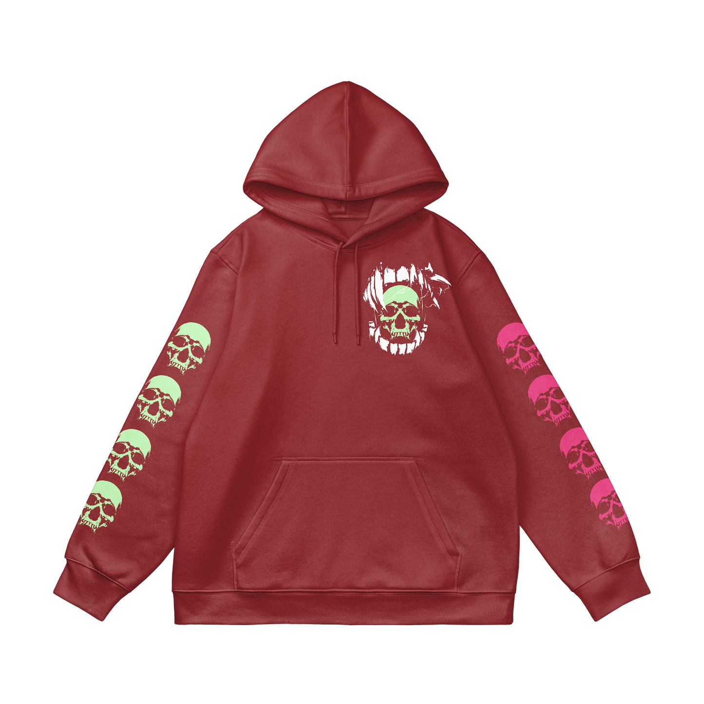 
                  
                    any means necessary shawn coss red fall game xbox microsoft bethesda studios 3 skulls pullover hoodie burgundy front
                  
                