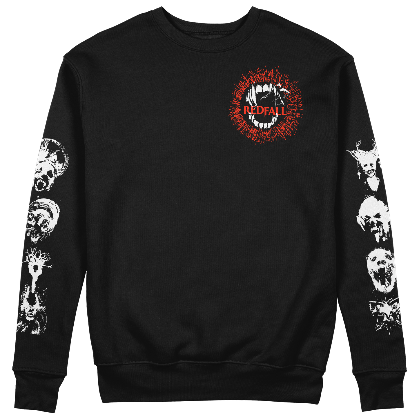 
                  
                    any means necessary shawn coss red fall game xbox microsoft bethesda studios vampire god sweatshirt crewneck black front
                  
                