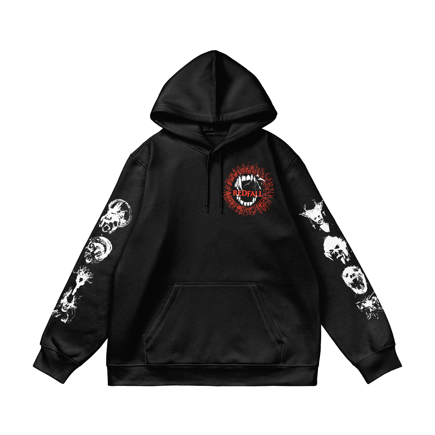 any means necessary shawn coss red fall game xbox microsoft bethesda studios vampire god pullover hoodie black FRONT