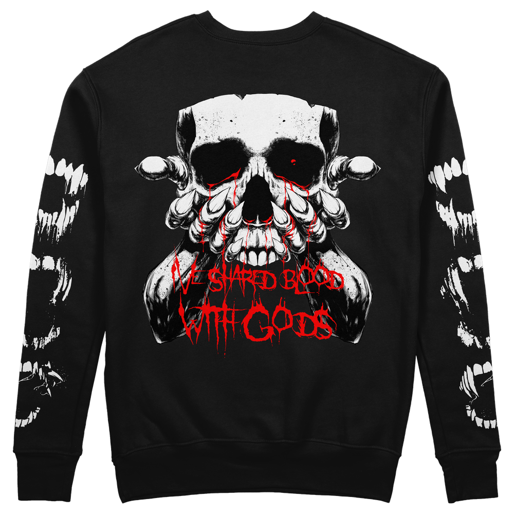 any means necessary shawn coss red fall game xbox microsoft bethesda studios chalice sweatshirt crewneck black back