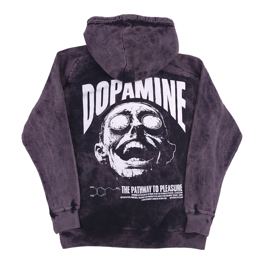 any means necessary shawn coss dopamine pullover hoodie vintage black back