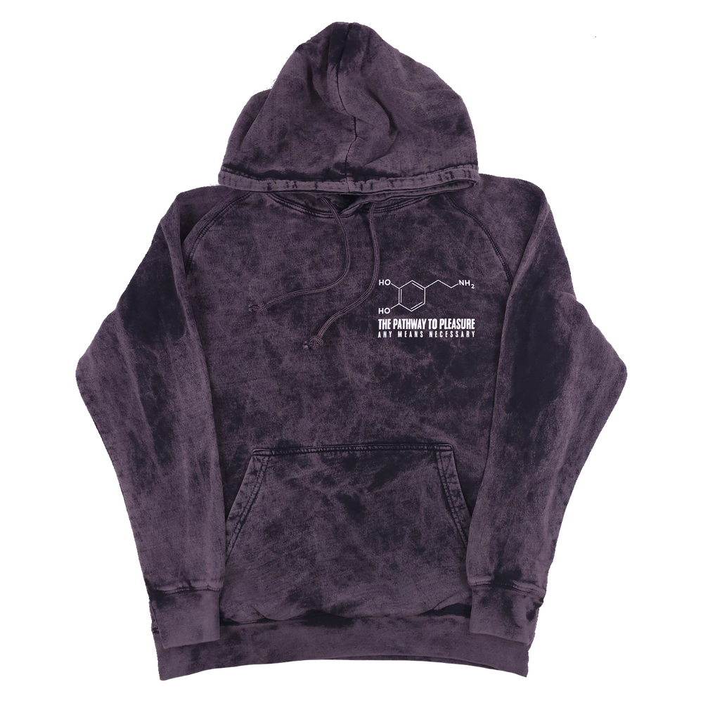 any means necessary shawn coss dopamine pullover hoodie vintage black front