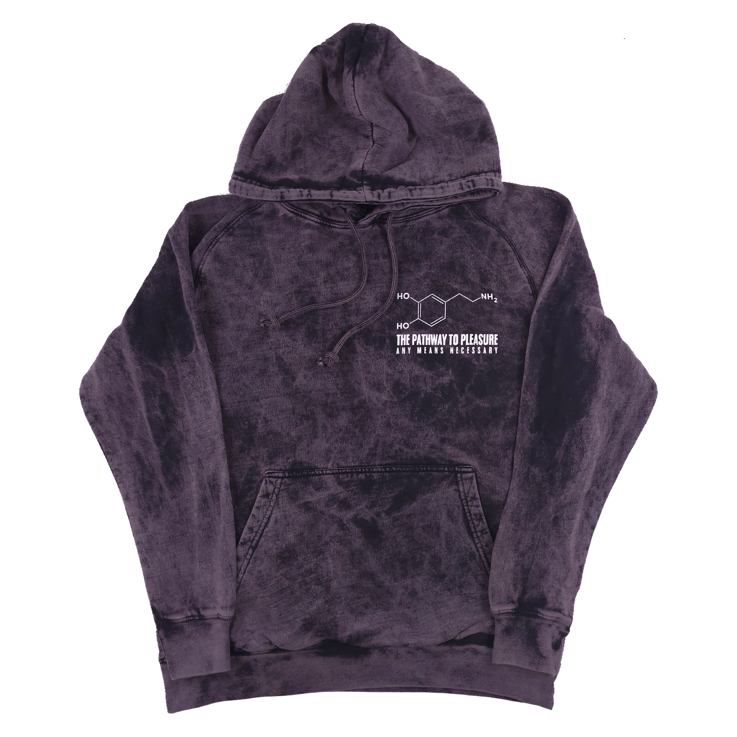 any means necessary shawn coss dopamine pullover hoodie vintage black front