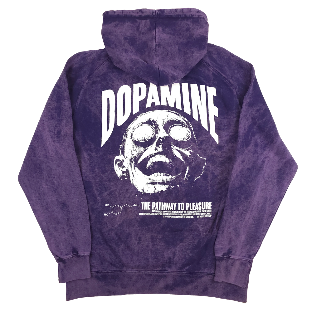 any means necessary shawn coss dopamine pullover hoodie vintage purple back