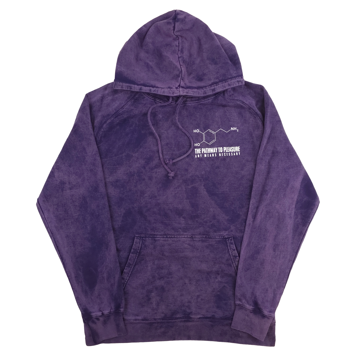 any means necessary shawn coss dopamine pullover hoodie vintage purple front