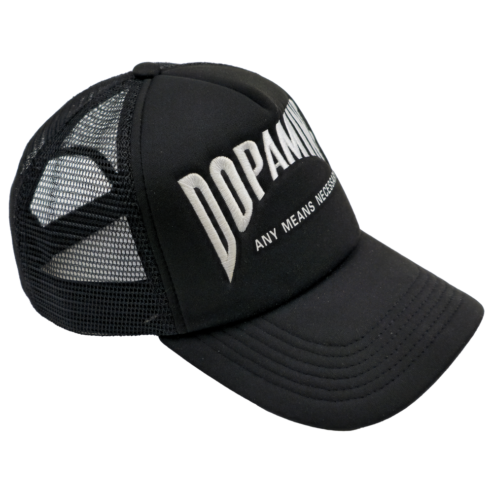 any means necessary shawn coss dopamine pathway to pleasure mesh foam trucker hat black