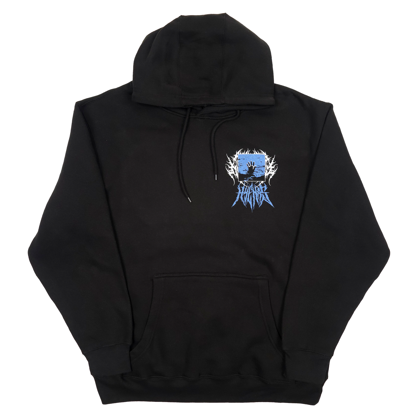 any means necessary shawn coss drown pullover hoodie black front