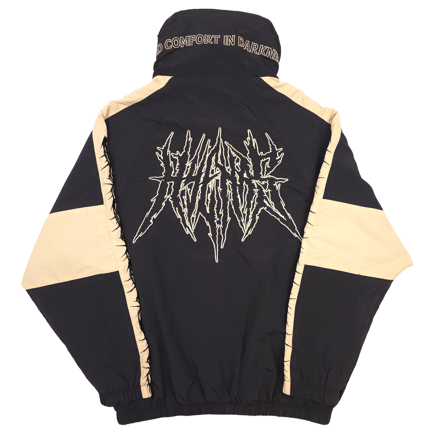 any means necessary shawn coss dust storm windbreaker black and tan back
