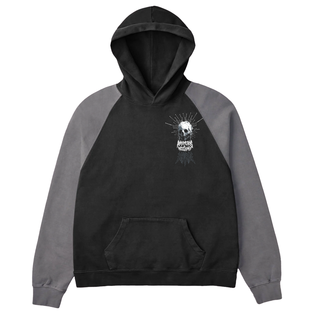 any means necessary shawn coss empty pullover hoodie black cement front