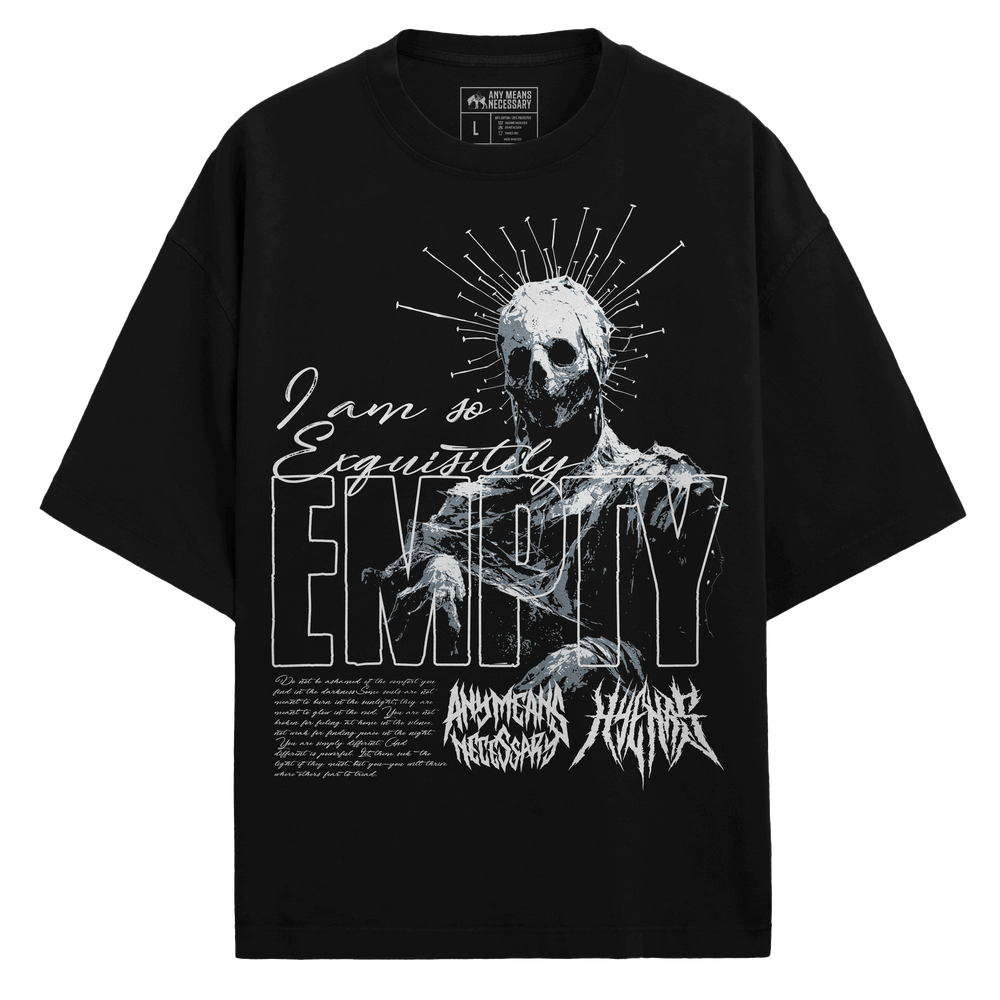 any means necessary shawn coss empty t shirt black