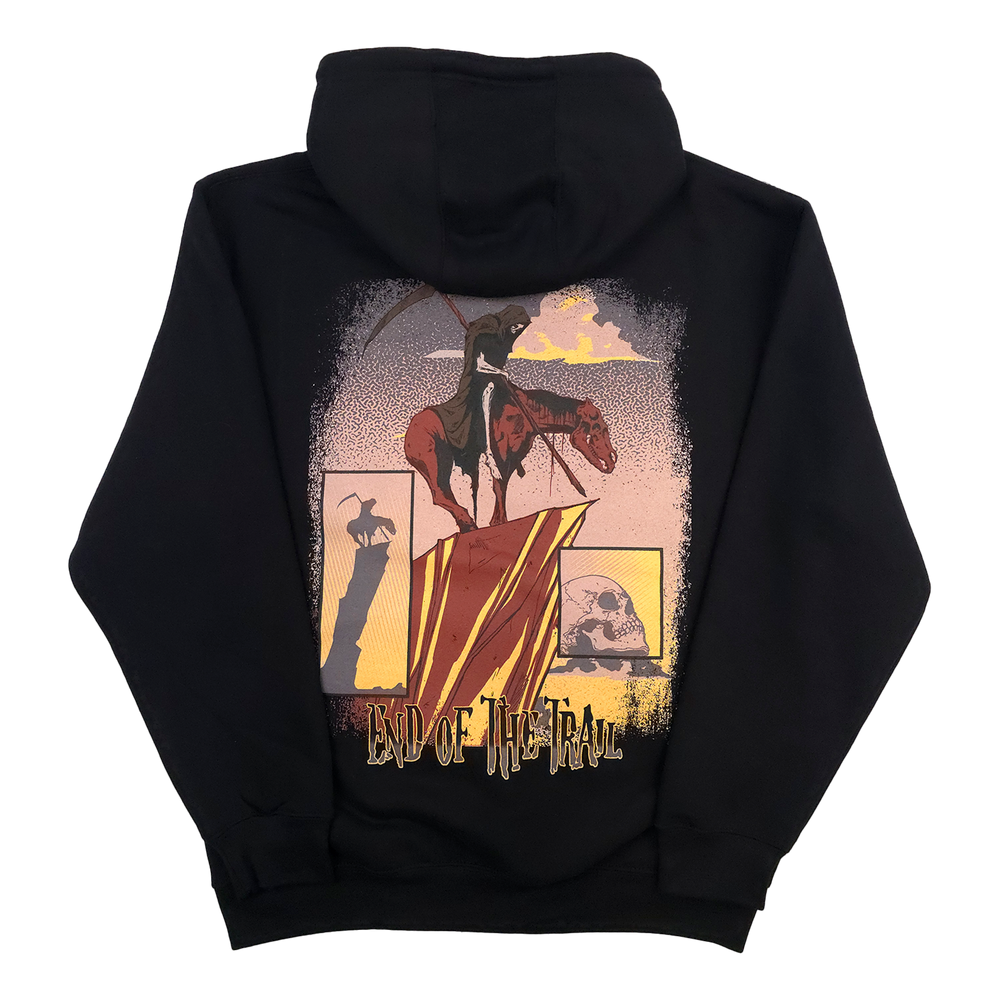 
                  
                    any means necessary shawn coss end of the trail pullover hoodie black back
                  
                