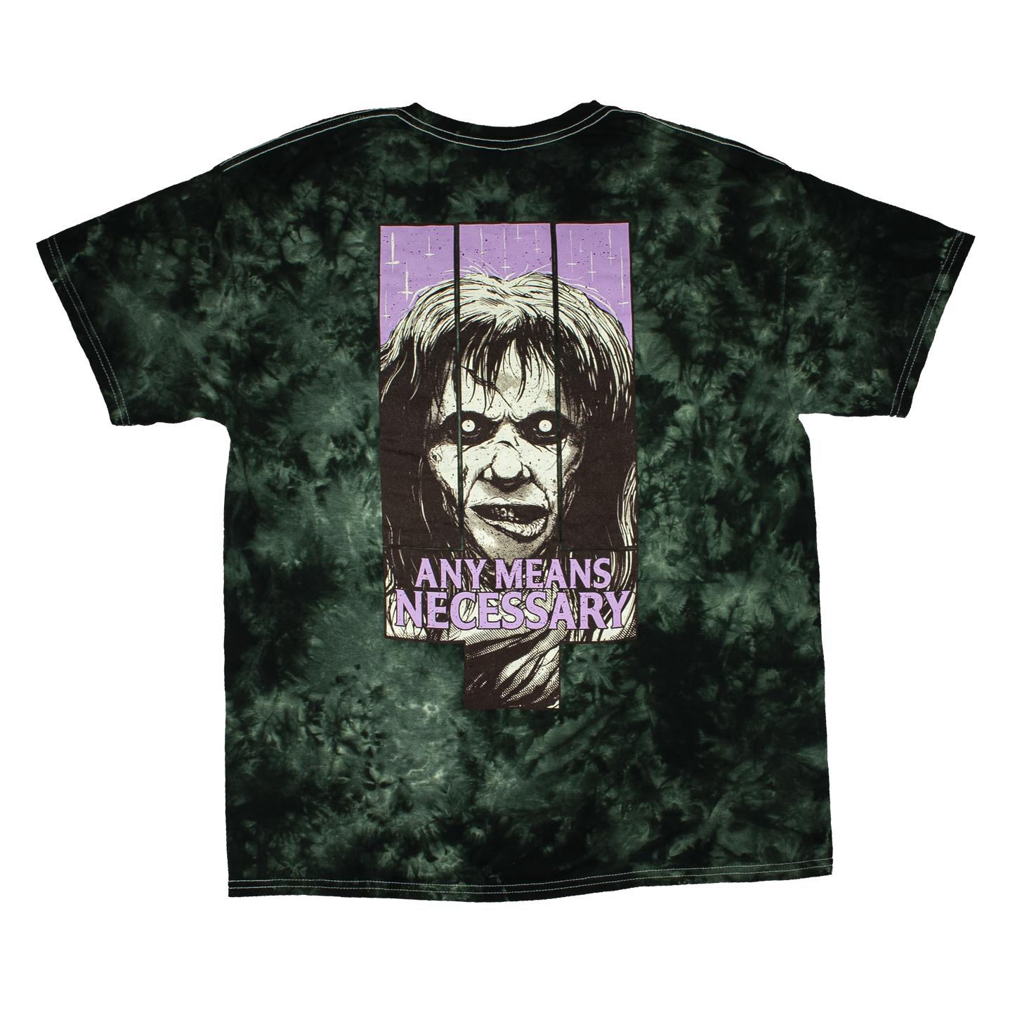 
                  
                    any means necessary shawn coss exorcist t shirt tie dye bile back
                  
                