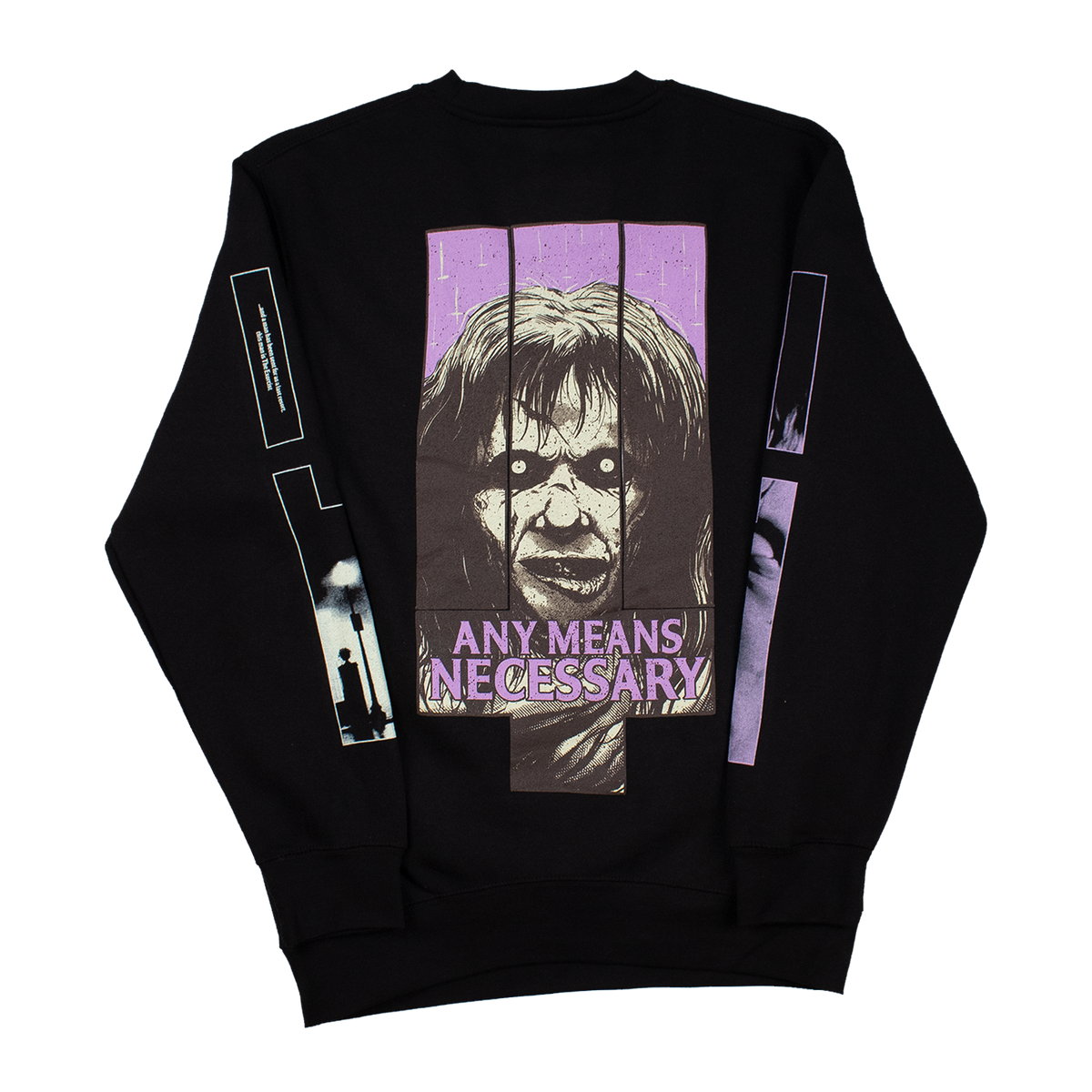 Exorcist Sweatshirt Black – Any Means Necessary Clothing