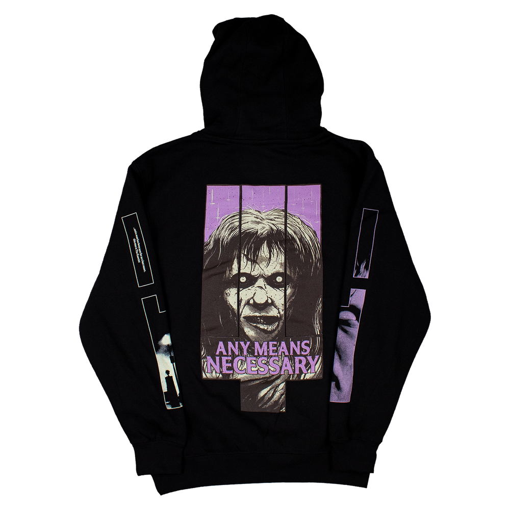 
                      
                        any means necessary shawn coss exorcist pullover hoodie black back
                      
                    