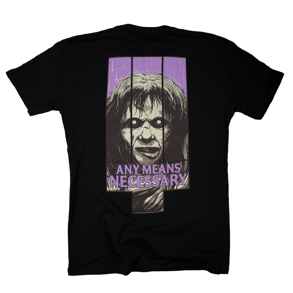 
                  
                    any means necessary shawn coss exorcist t shirt black back
                  
                