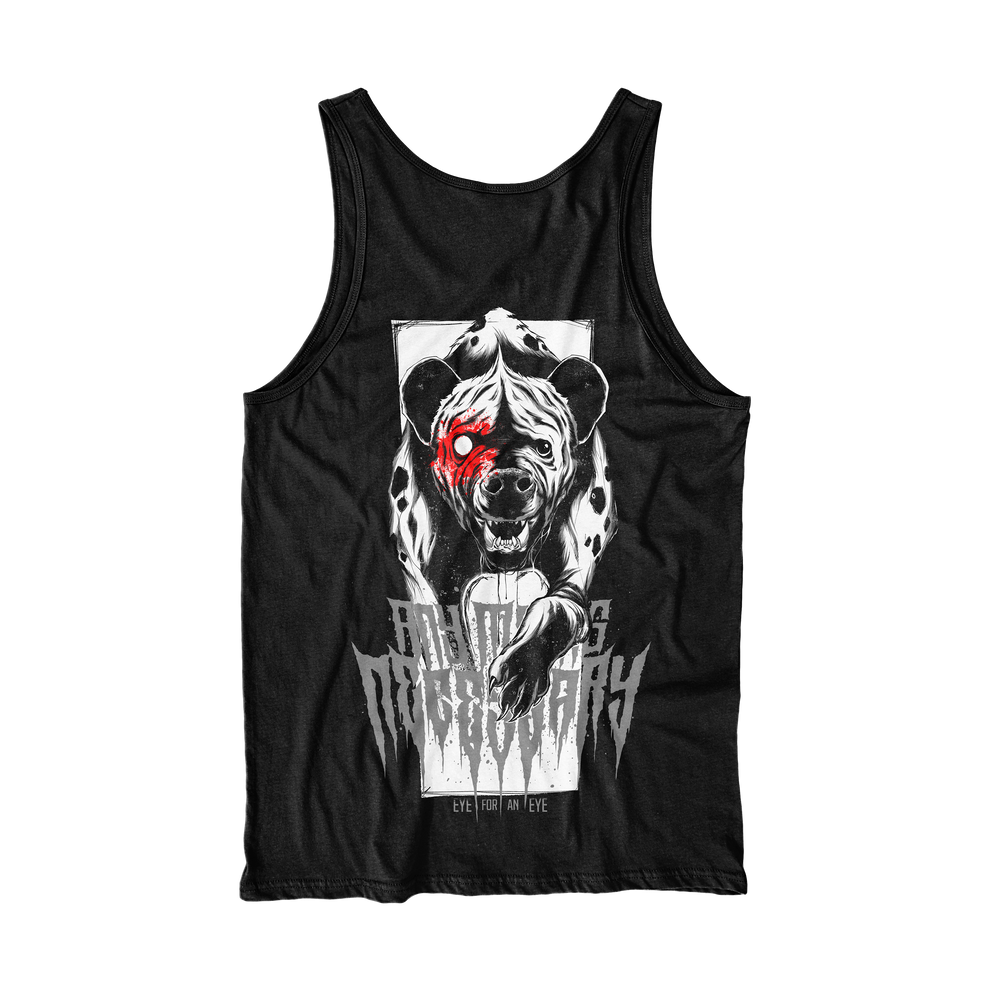 any means necessary shawn coss eye for an eye tank top black back