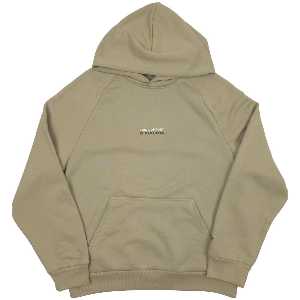 any means necessary shawn coss find comfort in darkness pullover hoodie moss gray