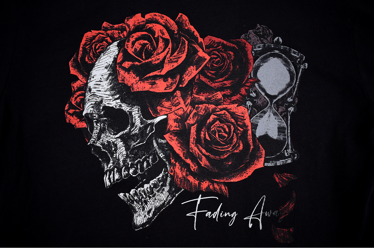 
                  
                    any means necessary shawn coss fading away t shirt black back up close
                  
                