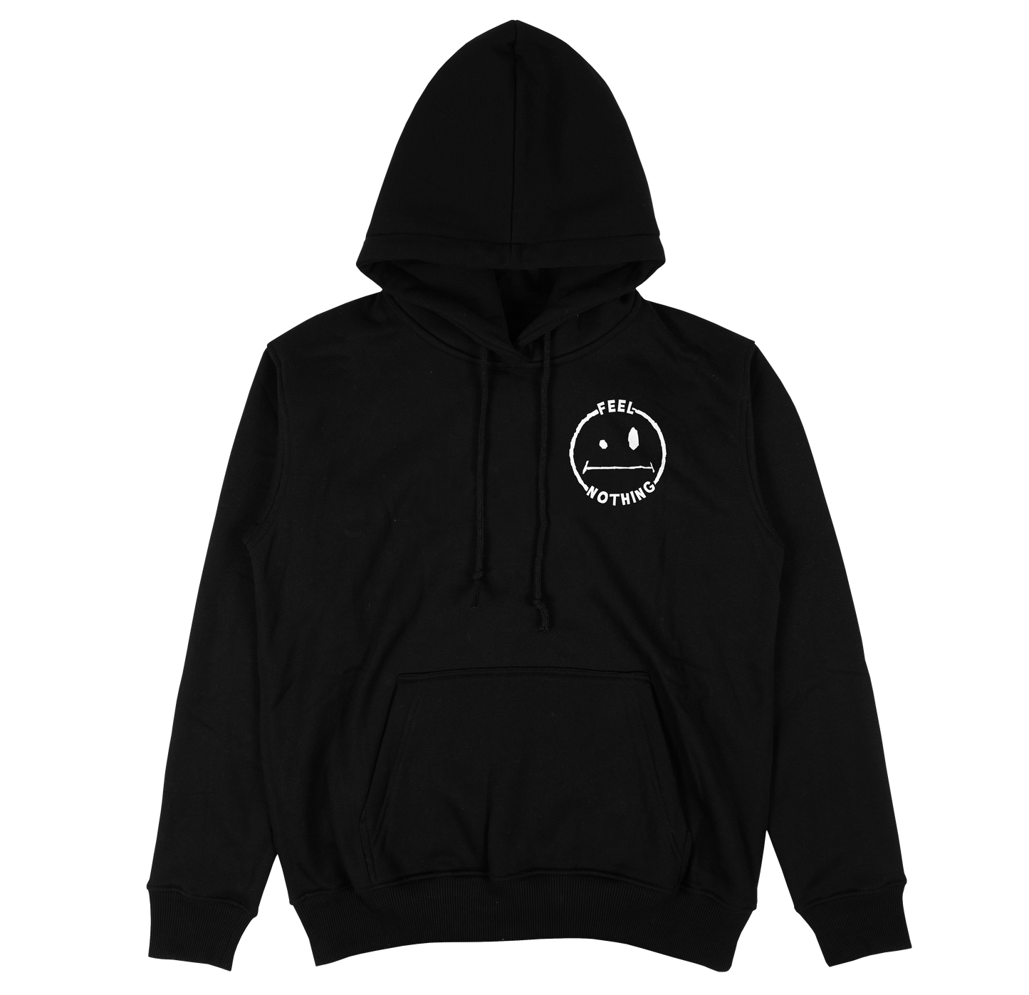 any means necessary shawn coss feel nothing pullover hoodie black front
