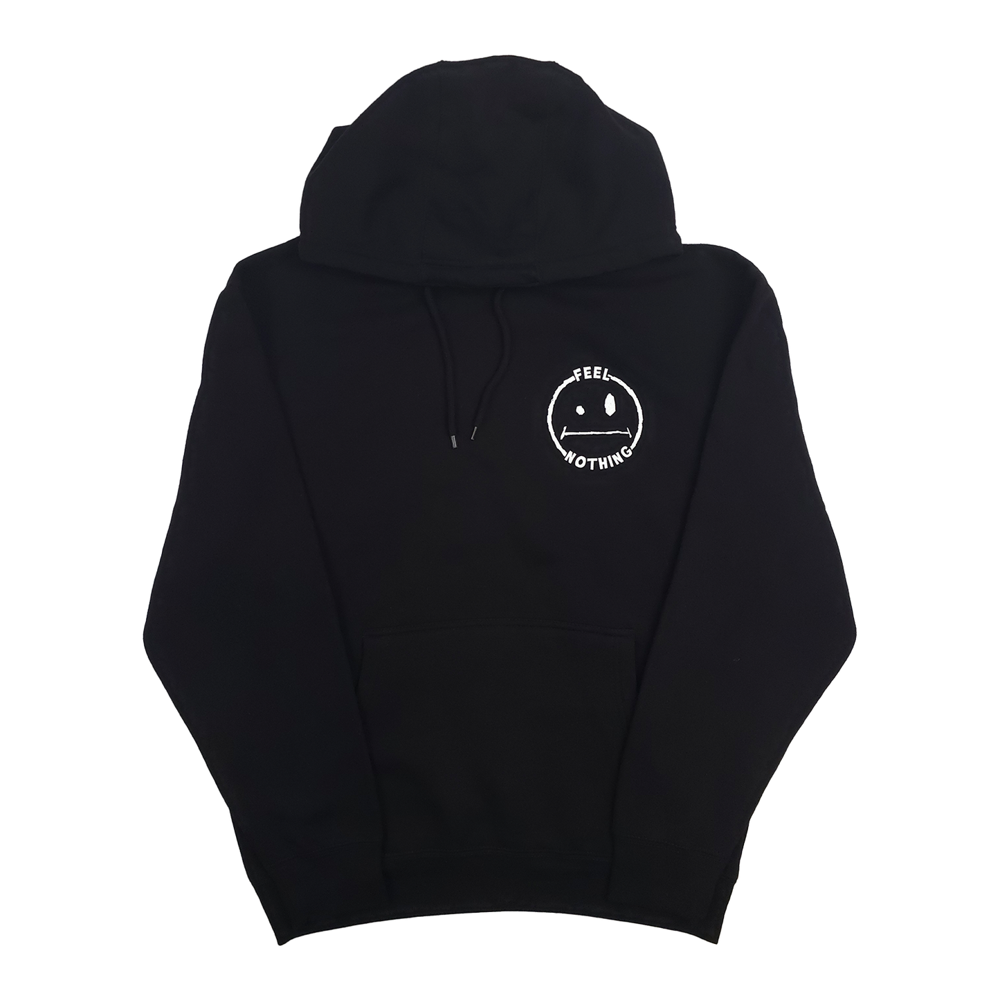 any means necessary shawn coss feel nothing pullover hoodie black front