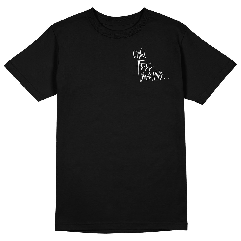 any means necessary shawn coss feel something t shirt black front