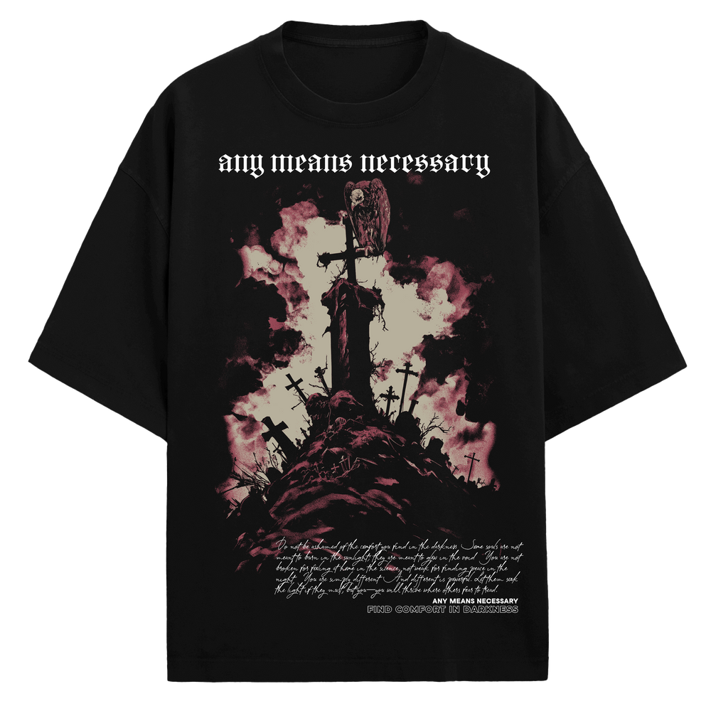 any means necessary shawn coss forsaken t shirt black