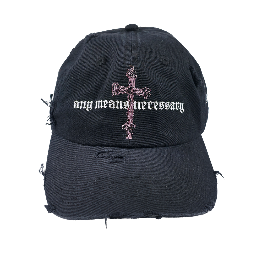 any means necessary shawn coss forsaken dad hat black