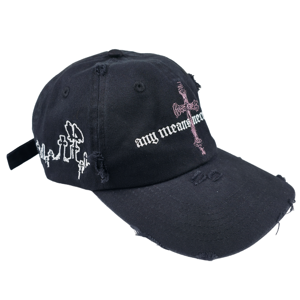 
                      
                        any means necessary shawn coss forsaken dad hat black front right side
                      
                    