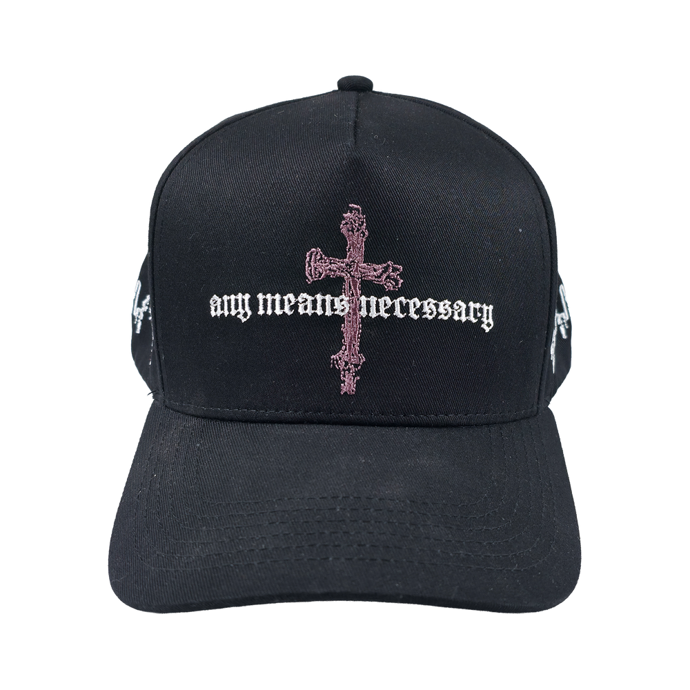 any means necessary shawn coss forsaken snapback hat black