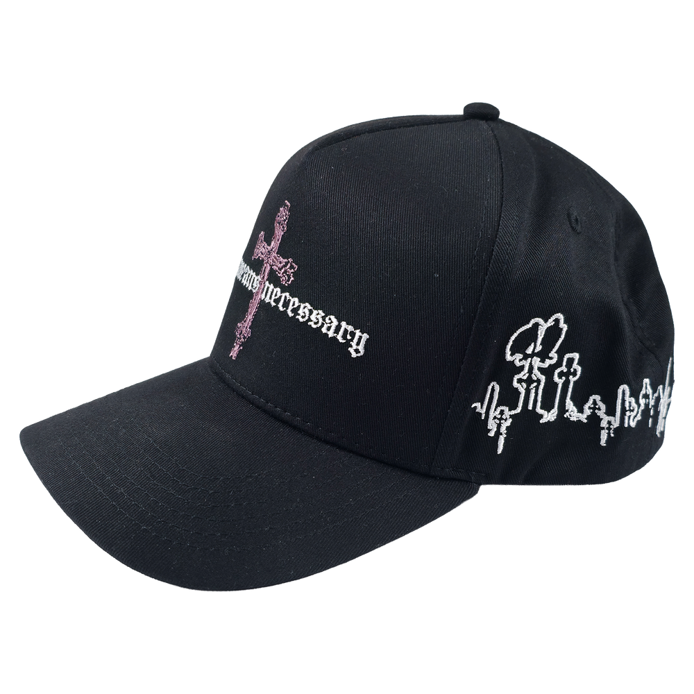 any means necessary shawn coss forsaken snapback hat black side