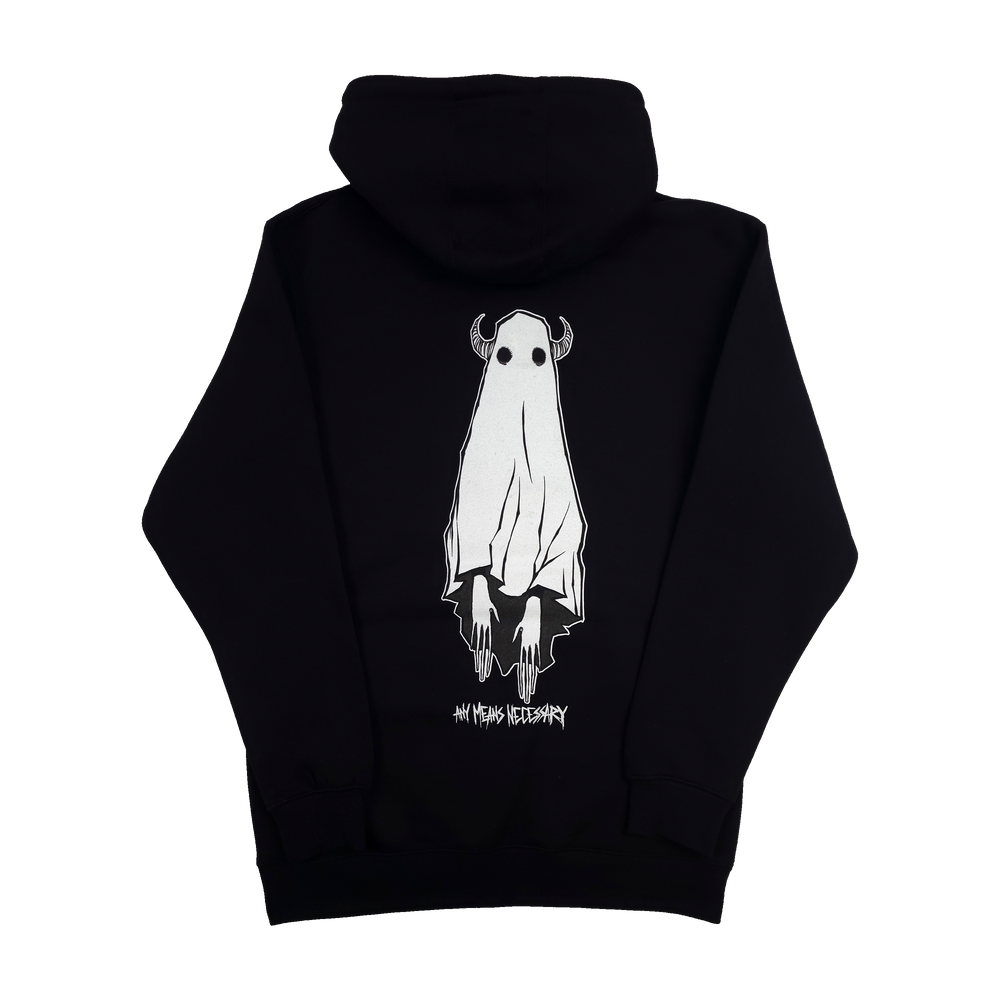
                      
                        any means necessary shawn coss let me be the ghost that haunts you ghost boy t shirt black back
                      
                    